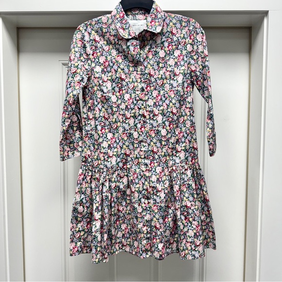 The Shirt Dress By Rochelle Behrens Drop Waist Floral Button Down Dress - Picture 9 of 15